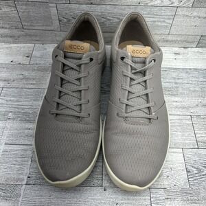 Ecco Golf S-Lite Gray Yak Leather Spikeless Golf‎ Shoes Women Size 9